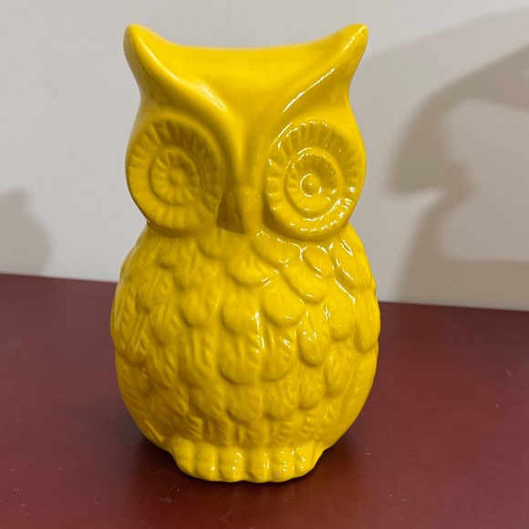 Other - Yellow Ceramic Owl Figurine